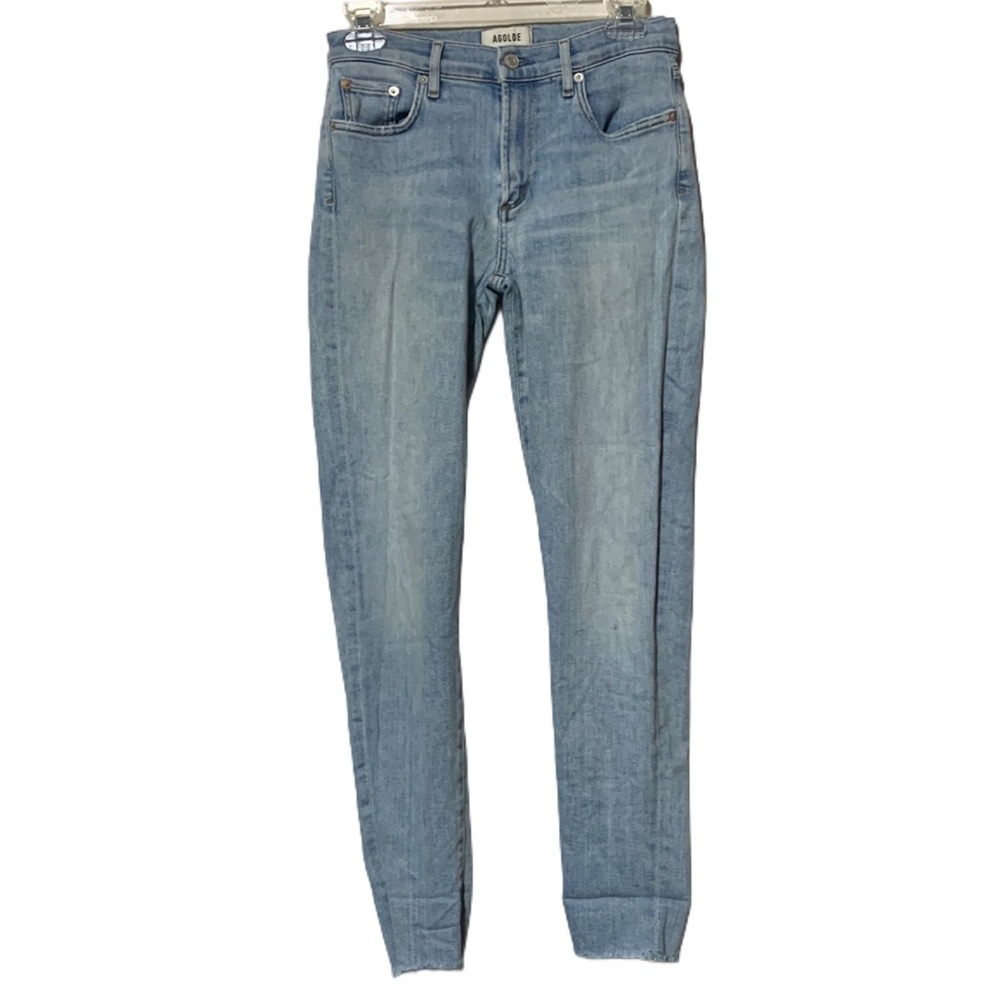 AGOLDE Light Wash Skinny Jeans